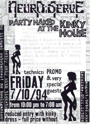 Party Naked Kinky House 1994 @ Aug-Bebel-Str. 78a