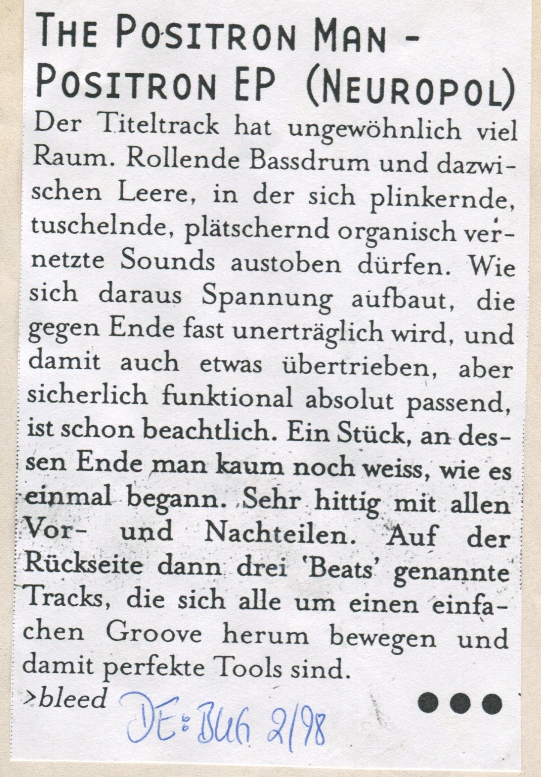 Pressekritik · Beam Me Up